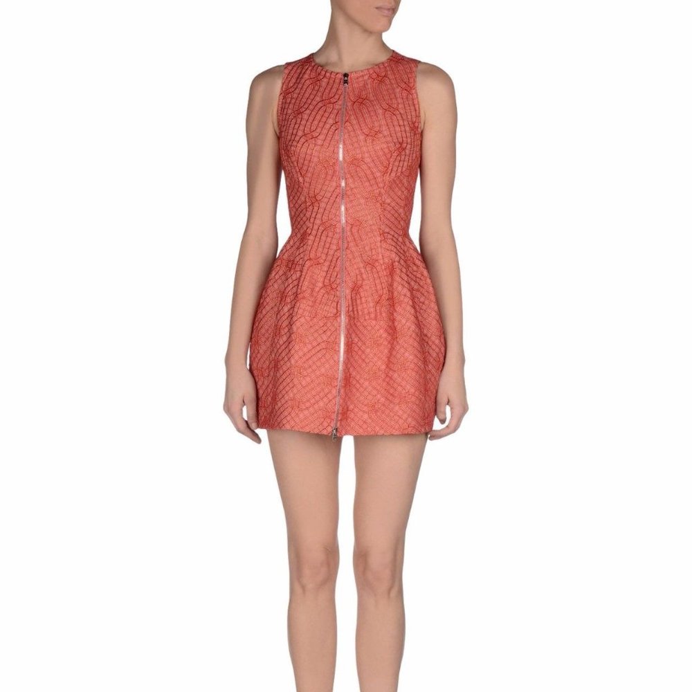 MOST WANTED ALAIA DRESS MADE IN FRANCE SIZE 36 XS or 0/2 Crew Neck Zip Front